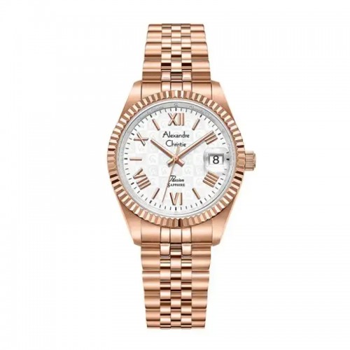 Alexandre Christie AC 5014 Rosegold White Lady New LDBRGSL2